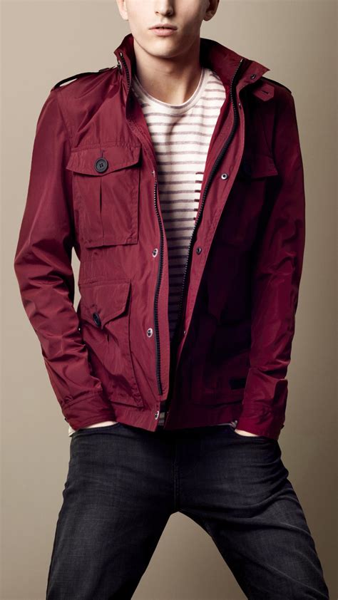 red burberry jacket men's|burberry denim jacket men.